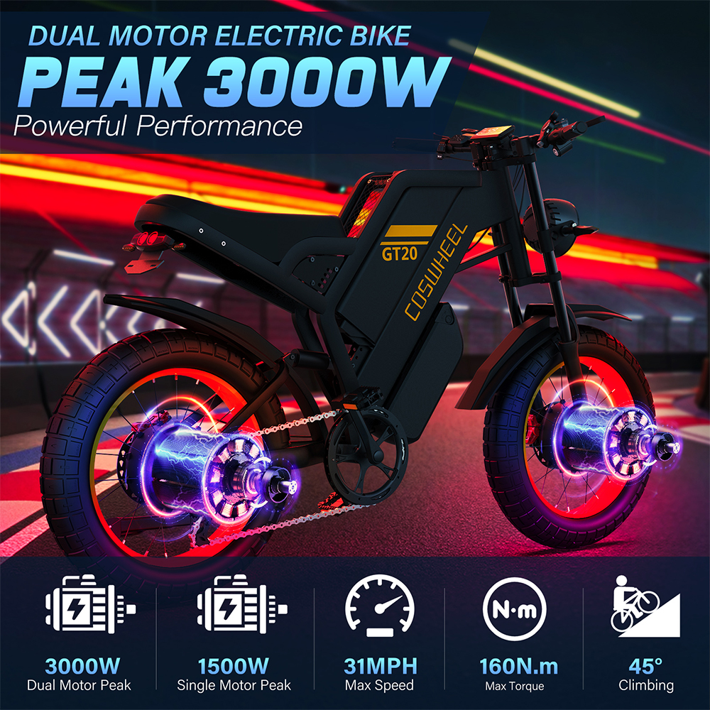 Coswheel Electric bike for Adu - Motorcycle Gear Online recensione e prezzo