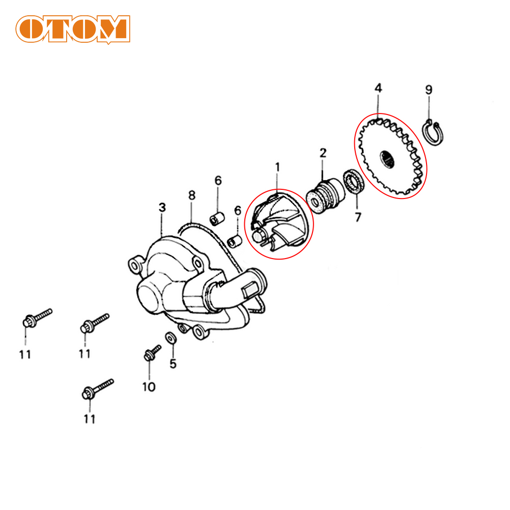 OTOM Motocross Water Pump Impe - Motorcycle Gear Kit recensione e prezzo